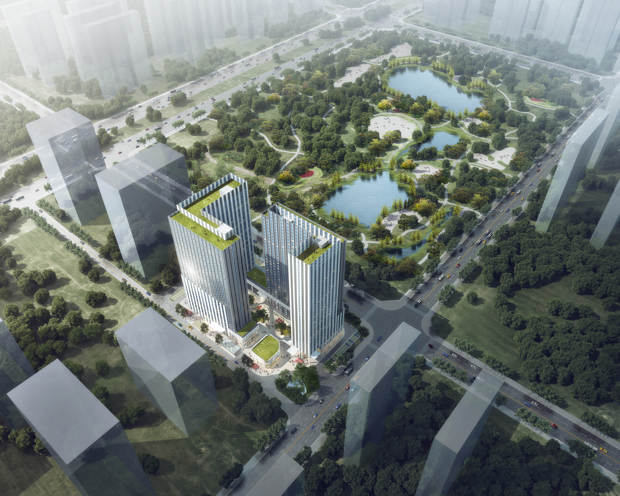 陕西文化创意国际大厦效果图